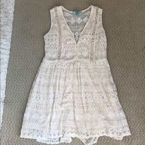 Karlie Cream Lace Dress